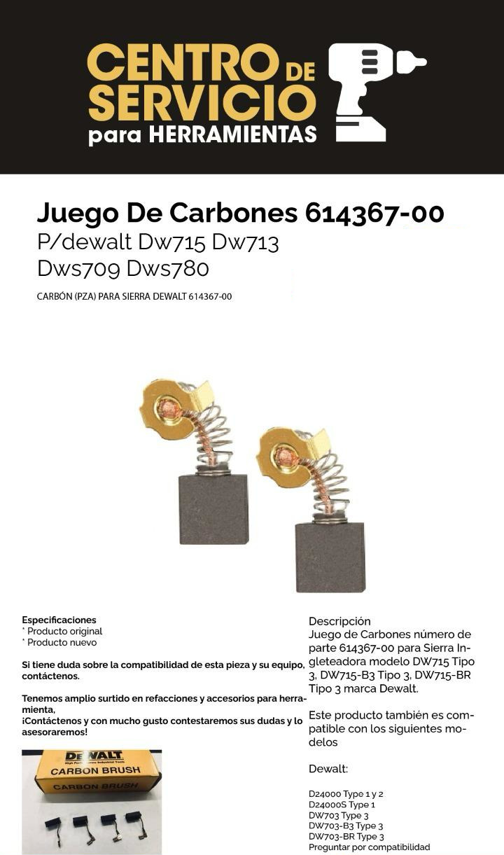 Juego de Carbones 614367